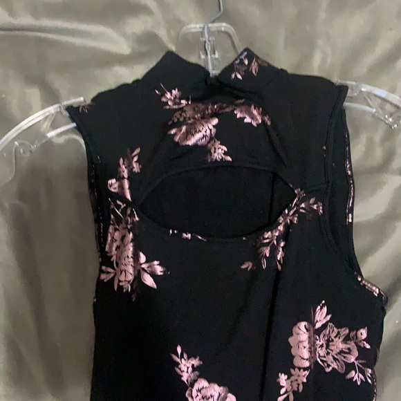 Chinese style black and pink body suit - Picture 2 of 2